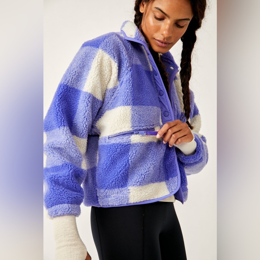 FP MOVEMENT Rocky Ridge - blue iris gingham